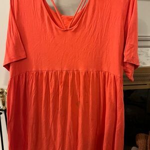Vintage Flowy Coral women’s  top